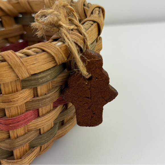 Vintage Miniature Basket Farmhouse Primitive Christmas Folk Art Country Decor! - Picture 7 of 16